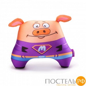 Игрушка «Вандер Хрюн» (T1822C0818B037PU, 18х22, Малый, Фиолетовый, Бифлекс, Микрогранулы полистирола)