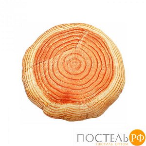 Подушка игрушка «Спил» (Ап03кам02, 23х23, Оранжевый, Кристалл, Микрогранулы полистирола)