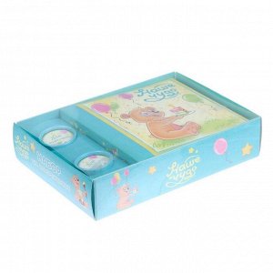 Набор подарочный "Наше чудо" для новорожденных: фотоальбом + памятные коробочки