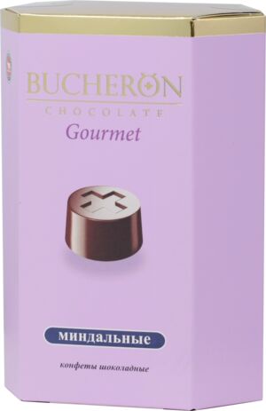 Шоколадные конфеты Бушерон GOURMET со вкусом миндаля 130гр к/к