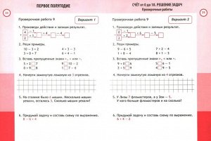 Кузьма издательство МАТЕМАТИКА 1 КЛАСС. Проверочные работы. Итоговые тесты