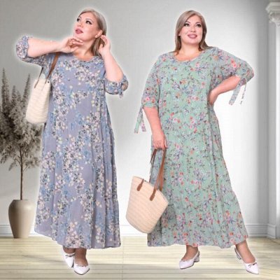 Коллекции летних платьев от Леди Мари. Size+