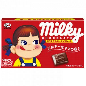 Японский молочный шоколад Fujiya "Milky" / Фуджи милки с молочной начинкой 41 гр Японские сладости