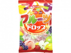 Леденцы Meito фруктовое ассорти 95г Япония