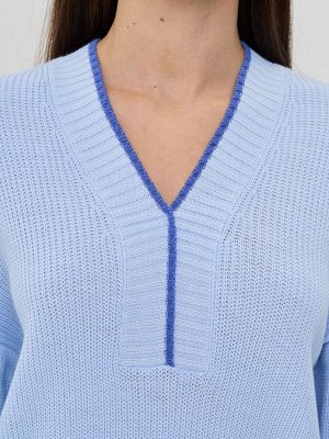 Джемпер женский 7242-40287   3100196/221025 голубой/звёздная пыль
