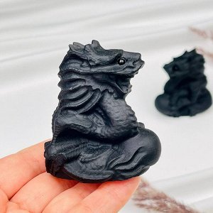 Фигурка резная из Обсидиана "Дракон"