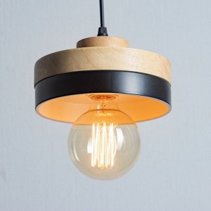 Светильник "Овер" Е27 40Вт черный 18х18х10-165см