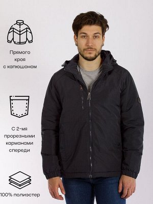 Куртка Куртка на молнии с капюшоном от бренда DANGER - идеальный выбор для мужчин, ищущих комфорт и стиль в повседневной одежде. Эта куртка выполнена из высококачественного полиэстера, обеспечивающего