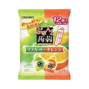 Orihiro Диетическое фруктовое желе на основе Конняку (12шт в упаковке) Представлено в 3ех вкусах