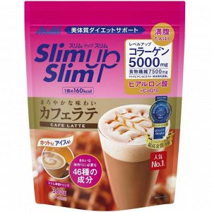 ASAHI Slim Up Slim Протеиновый коктейль со вкусом кофе-латте, 360 г