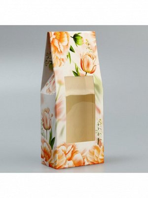 Коробка складная 5,7 х14,5 х3,5 см Тюльпаны 1/5