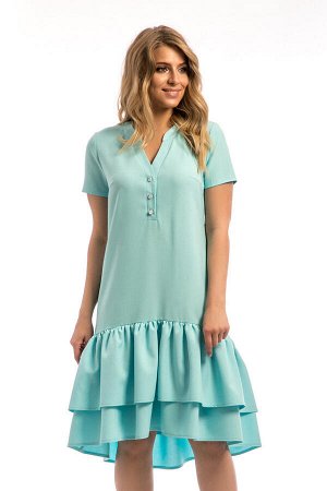 Платье, П-546 мятно-голубой