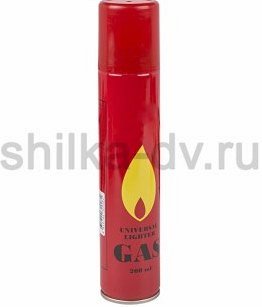 Газ для зажигалок, метал.баллон, 200мл. 09-1424