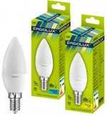 Ergolux LED-C35-7W-E14-6K (Эл.лампа светодиодная Свеча 7Вт E14 6500K 172-265В)