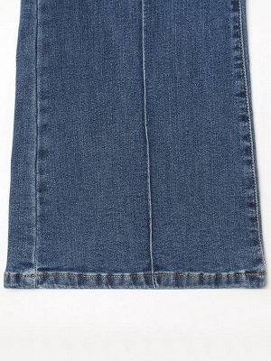 Джинсы женские клёш со стрелкой MINAKU: Jeans Collection, синие