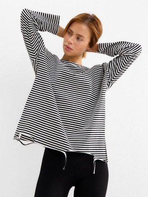 Лонгслив женский MINAKU: One Most Brand, цвет тонкая полоска, размер onesize