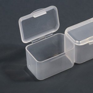 Органайзер для хранения мелочей, 21 ячейка, 10.5x17x2.5 см, прозрачный