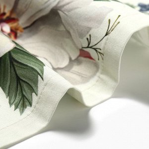 Дорожка на стол Этель Red flowers 40x146 см, 100% хлопок, саржа 190 г/м²