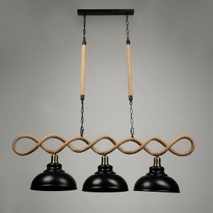Люстра "Цех" 3хЕ27 40В черный 120х30х35см