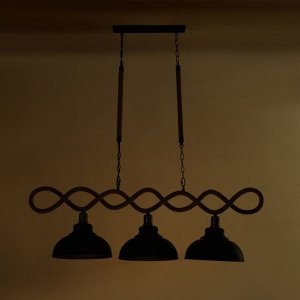 Люстра "Цех" 3хЕ27 40В черный 120х30х35см