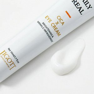 Jigott Крем для кожи век с центеллой / Daily Real Cica Eye Cream, 50 мл