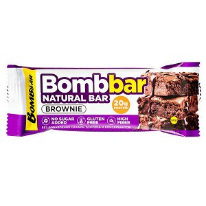 Батончик Bombbar протеиновый BROWNIE 60 г 1/20