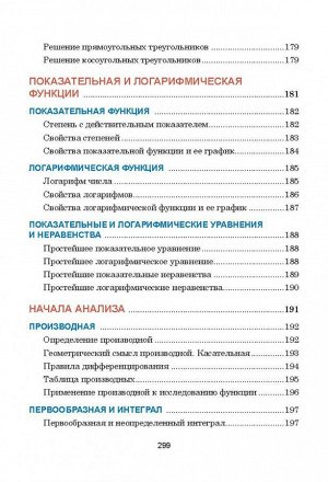 Математика Данное пособие составлено в виде таблиц, систематизирующих и обобщающих теоретические сведения по школьному курсу математики.
В книге в доступной форме изложены все разделы математики, изуч