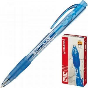 Ручка шариковая автоматическая Marathon синяя 318/41F (Цена за 5 шт) Stabilo