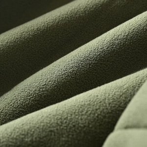 Толстовка из шерпы утепленная на молнии, воротник стойка, внутри флис, черный