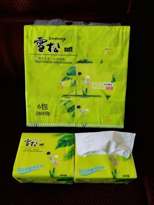 Салфетки спайка 6 штук, 5 слойные 80 штук