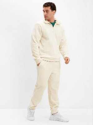 Брюки флисовые мужские спортивные MINAKU: Fleece Soft, бежевые