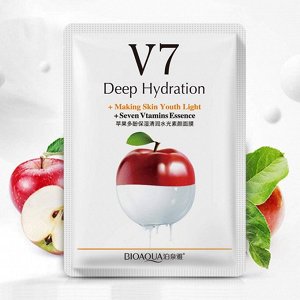 Bioaqua V7 Apple Smooth Skin Essence Mask Тканевая маска с экстрактом яблока