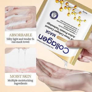 Sadoer Collagen Anti-Aging Mask Антивозрастная маска-салфетка для лица с колагеном