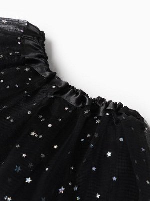 Юбка детская KAFTAN "Звездочки" черный, длина 17 см