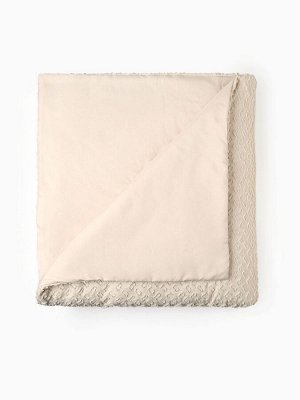 Покрывало LoveLife Tufting: Квадрат цв.бежевый, 150*220±5см, микрофайбер, 100% п/э
