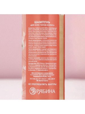 Подарочный набор «8 Марта!», гель для душа и шампунь для волос, 2x100 мл, Чистое счастье