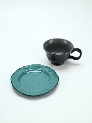 Чайная пара Dolce Ceramo. «Азур», 2 предмета: кружка 280 мл, блюдце d=16 см