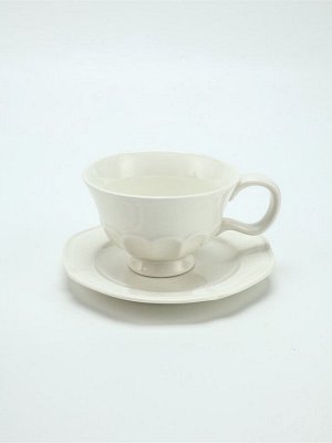 Чайная пара Dolce Ceramo. «Классика», 2 предмета: кружка 280 мл, блюдце d=16 см