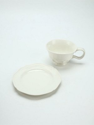 Чайная пара Dolce Ceramo. «Классика», 2 предмета: кружка 280 мл, блюдце d=16 см