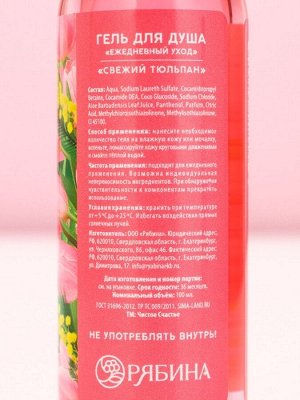 Подарочный набор «С 8 Марта!», гель для душа и шампунь для волос, 2x100 мл, Чистое счастье