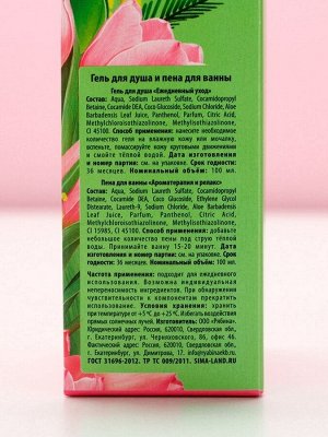 Подарочный набор ЧИСТОЕ СЧАСТЬЕ «С 8 Марта!»: гель для душа и пена для ванны, 2х100 мл