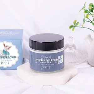 Jigott Крем для лица осветляющий с экстрактом козьего молока / Goat Milk Whitening cream, 70 мл