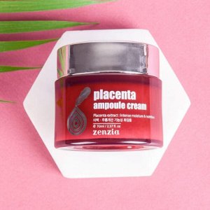 Jigott Крем для лица омолаживающий с экстрактом плаценты / Zenzia Placenta Ampoule Cream, 70 мл