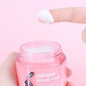 Jigott Крем для лица увлажняющий с коллагеном / Zenzia Collagen Ampoule Cream, 70 мл