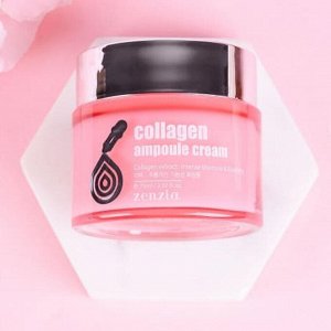 Jigott Крем для лица увлажняющий с коллагеном / Zenzia Collagen Ampoule Cream, 70 мл