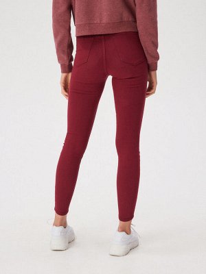 Брюки skinny fit с завышенной талией