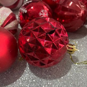 Новогодние шарики, 5.5см, 5шт