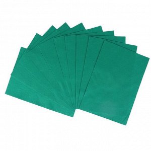 Фетр "Soft" набор 10 листов, 1мм, 21х29,7 см (зеленый)