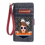 DENIM PRINTED WALLET