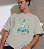 Футболка &quot;Маяк&quot; серая